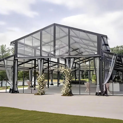 50 200 300 500 People Luxury Clear Tent Decoration Canopy Marquee Tent Rental Sale Outdoor Transparent Wedding Party Tents