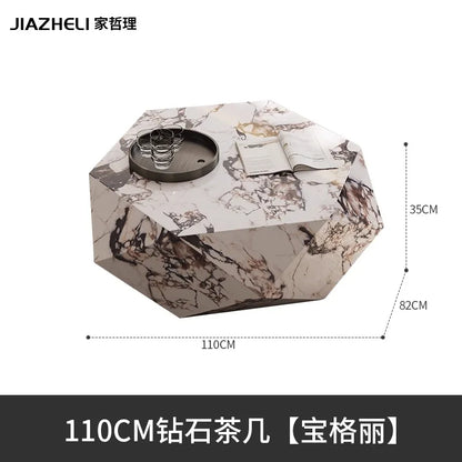 Coffee table small apartment rock slab designer atmospheric Italian living room high-end creative coffee table