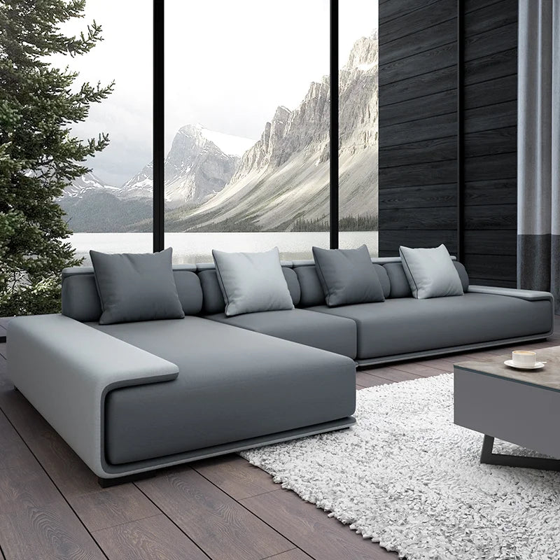 Nordic Living Room Sofas Recliner Minimalist Apartment Straight Sofas Fabric Comfortable Divani Da Soggiorno Home Furniture