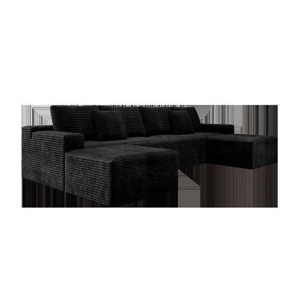Modular Sectional Sofa, Upholstered Compressed Couch for Living Room, Bedroom, Apartment, No Assembly Required, 4-Piece Free