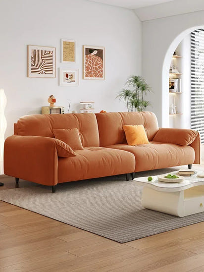 Large  Apartment Sofa Wood Lounge  Puffs Recliner Longer Sofa Modern Designer Luxury Nordic Muebles Para El Hogar Home Furniture