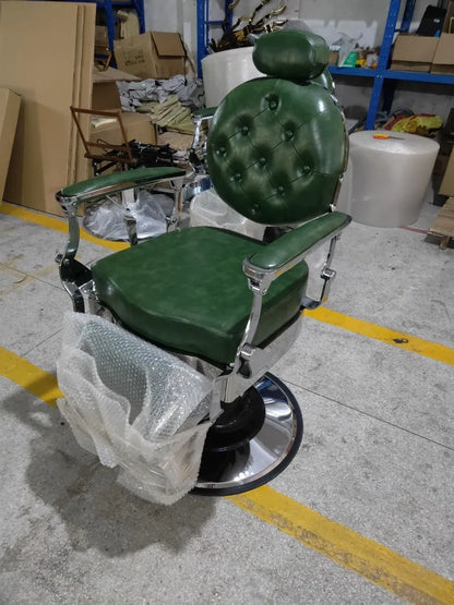 HT hairdressing special large chair barber shop hair cutting retro chair