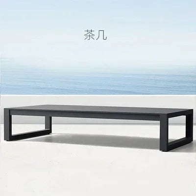 Outdoor Aluminum Alloy Sofa Four Piece Set,Terrace Garden Bar Waterproof Sofa Furniture Set outdoor furniture set sectional sofa