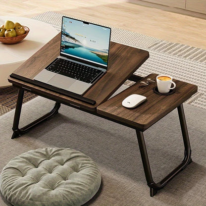 Adjustable Foldable Laptop Desk Portable Ergonomic Stand for Bed Sofa Notebook