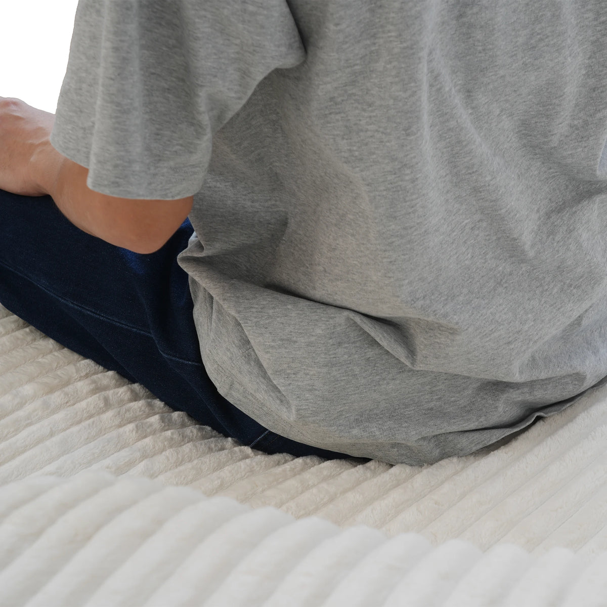 Sdorens Oversized Round Chair Lounge Chaise Cloud Boneless Large Circle Chair with Plush Fuax Fur Fluffy Modern Sleeper Sofa Bed