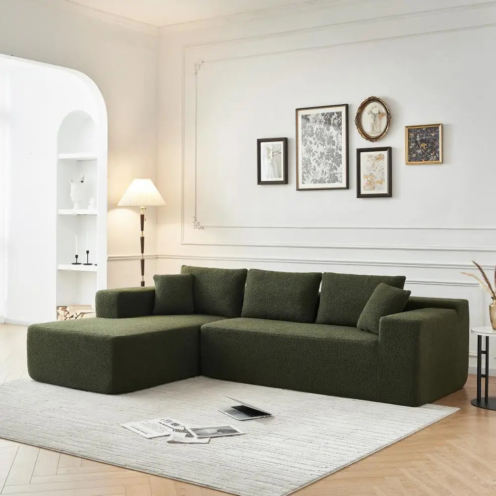 Modern L Shape Vacuum Pack Cost-Effective Recliner Set Sofa Living Room Home Furniture Office Sponge Sofa Compression
