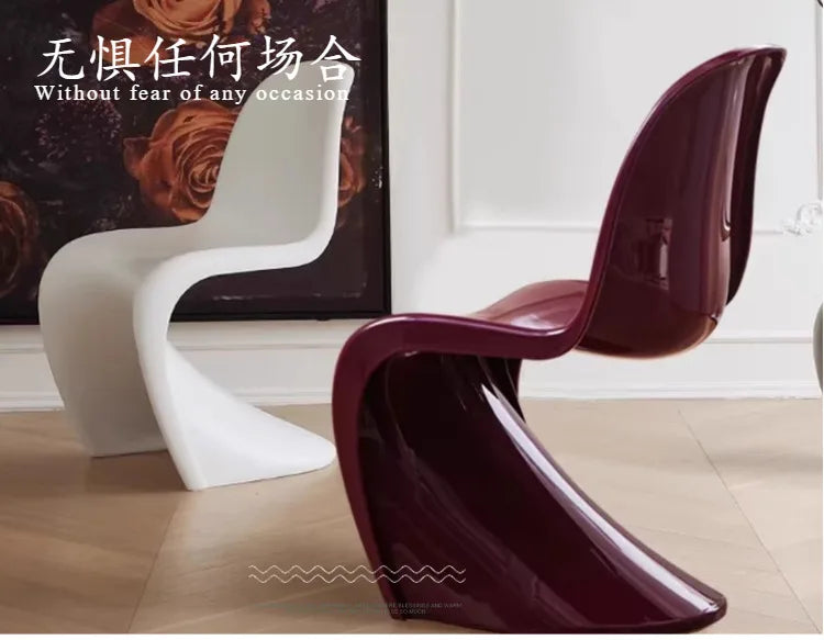 LXY simple household modern small apartment FRP electroplating armrest dining chair household leisure chair