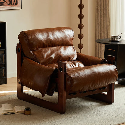 Mid century leather sofa chair balcony Luxury Design comfortable Lounge armchair modern interior fotel wypoczynkowy furniture