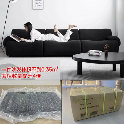 Module combination wabi-sabi wind living room sofa small apartment corner sofa