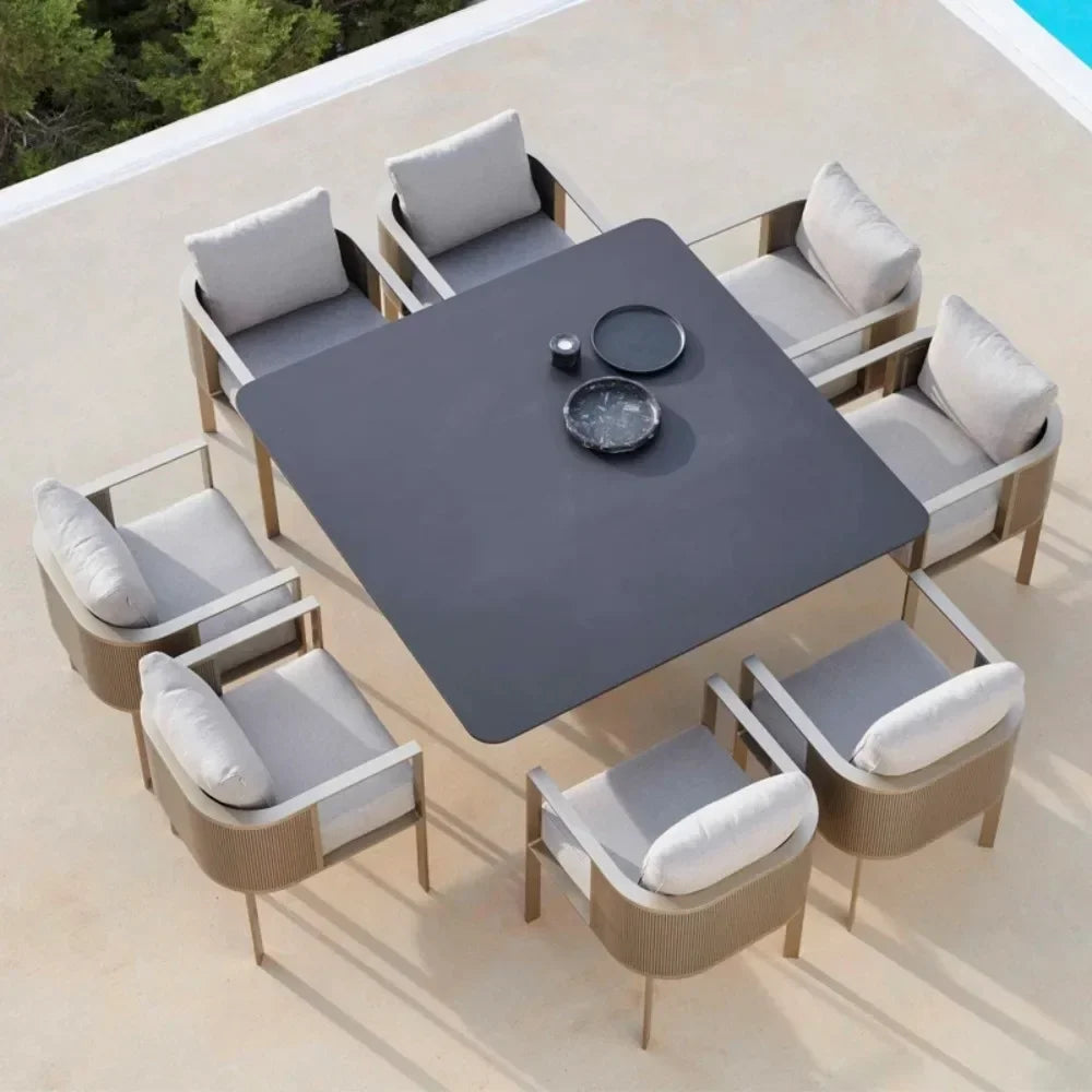 Outdoor furniture courtyard open-air garden outdoor waterproof and sun-proof balcony villa hotel simple leisure sofa combination