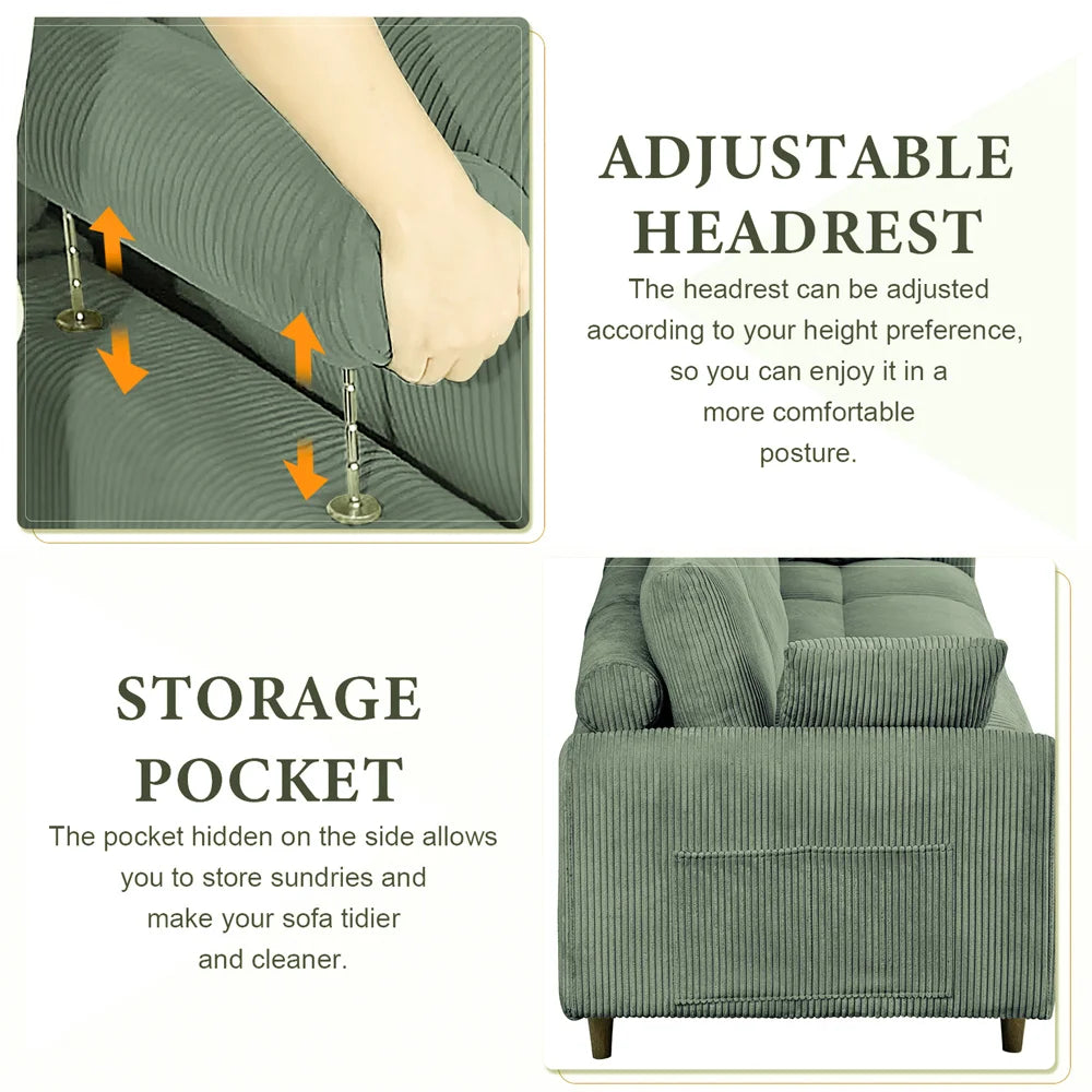 121" Modular Sectional Sofa Couch L Shaped Upholstered Sofa With Chaise Cushion Oversized 6 Seater Couches Sofas For Living Room