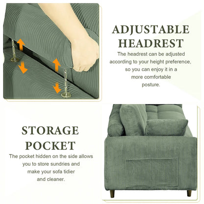 121" Modular Sectional Sofa Couch L Shaped Upholstered Sofa With Chaise Cushion Oversized 6 Seater Couches Sofas For Living Room