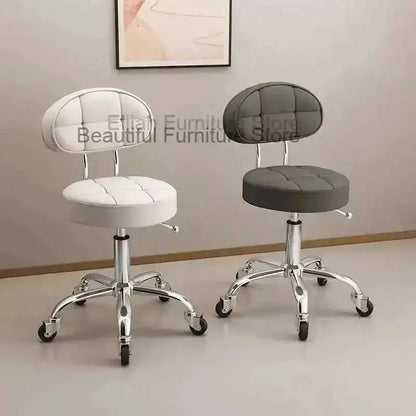 Big work stool hair cutting chair rotating lifting round stool pulley hair salon special beauty stool