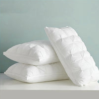 Sondeson Luxury White 100% Goose Down Pillow Down-proof Queen King 100% Cotton Bedding 3D Style