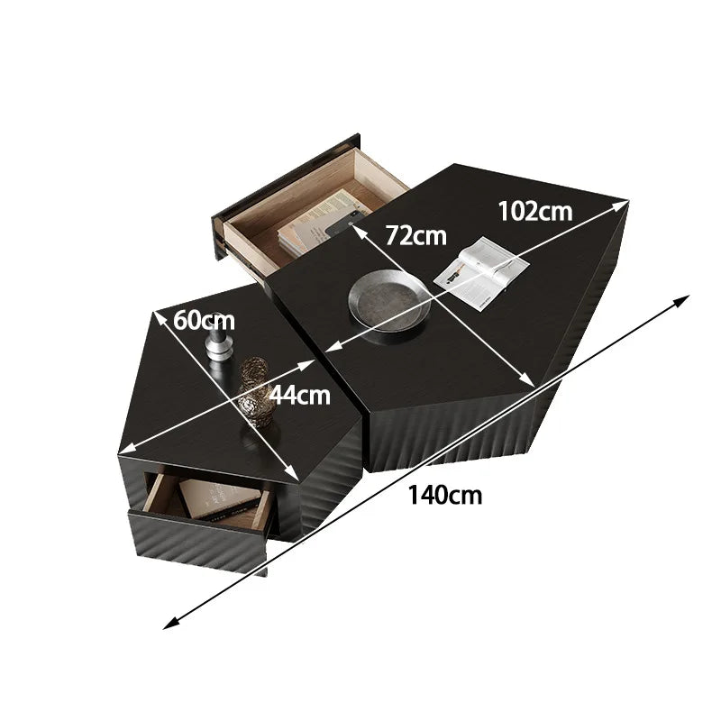 Geometric Special-shaped Creative Light Luxury Home Living Room Modern Simple Italian Stainless Steel Designer New Coffee Table