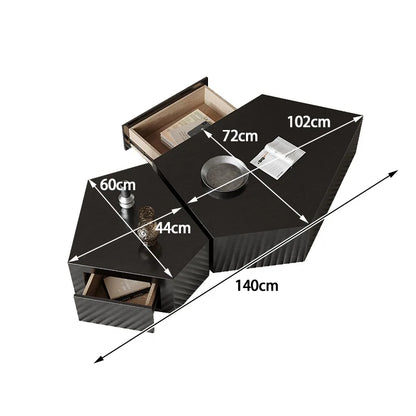 Geometric Special-shaped Creative Light Luxury Home Living Room Modern Simple Italian Stainless Steel Designer New Coffee Table