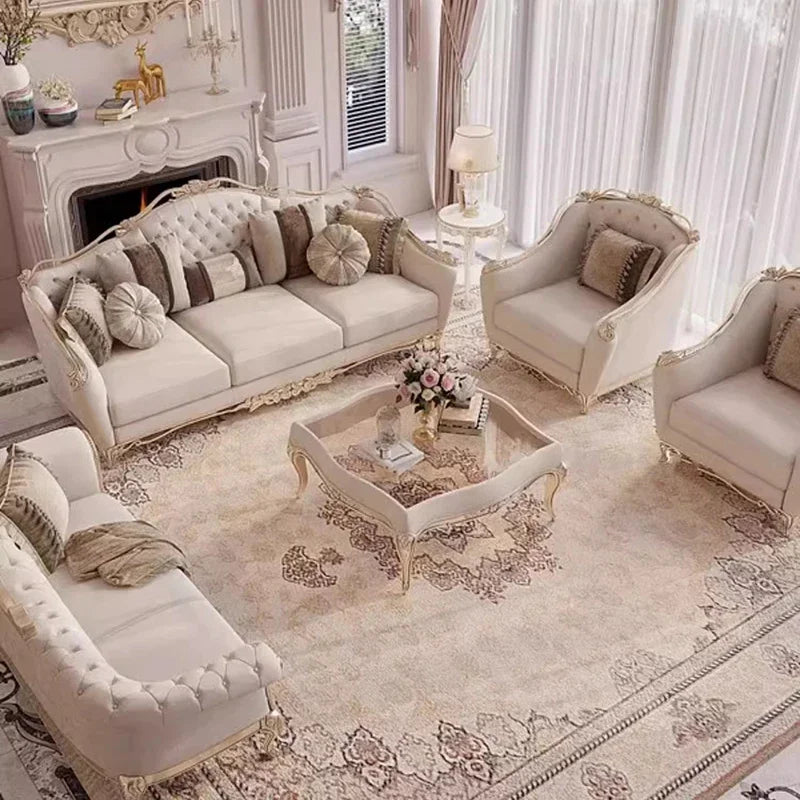 Europe Designer Sofa Chair Unique Wood Modern Recliner Living Room Sofas Love Seat White Cushion Sofas Para El Hogar Furniture