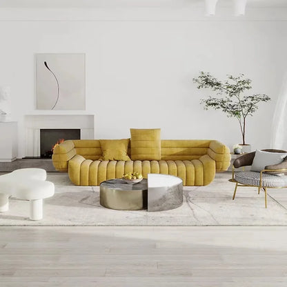 Simple modern creative banana boat sofa designer Nordic small apartment light luxury sofa