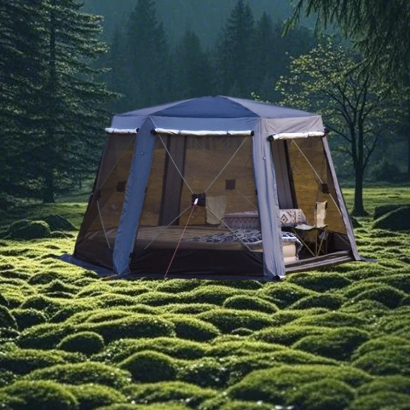 Fully Automatic Outdoor Camping Tent Sun Protection Rainproof Portable Ventilation Tents Large Space Foldable Camping Equipment
