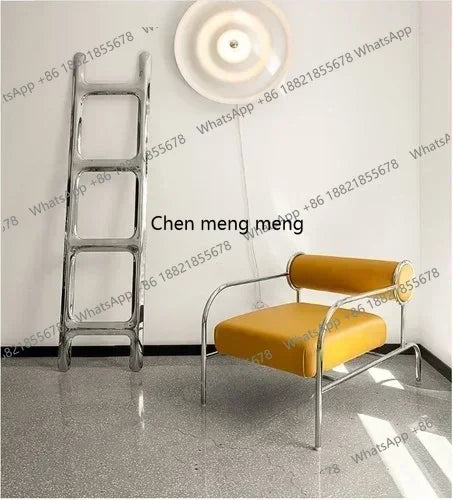 Designer Chair Gaming Living Room Chairs Arm Sofa PU Leather Modern Lazy Chair Designer Unique Fauteuil Salon Single Sofa