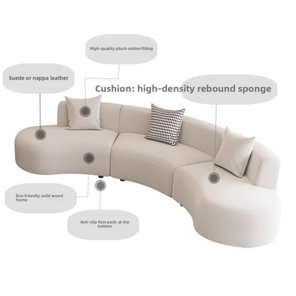 Hotel lobby sofa coffee table combination sales office negotiation rest area reception beauty salon club corner arc
