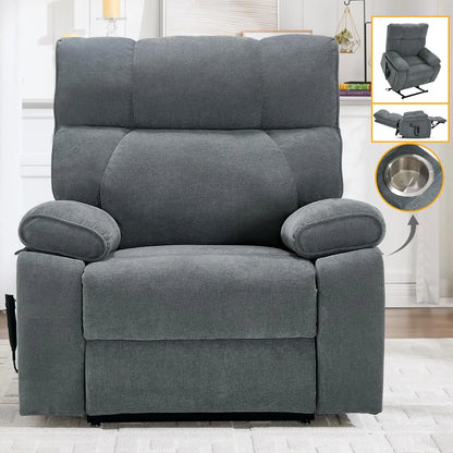 Extra Large Dual Motor Power Lift Recliner Chair, Lift Chair with Massage and Heat for Elderly, Lay Flat Recliner,, Customized