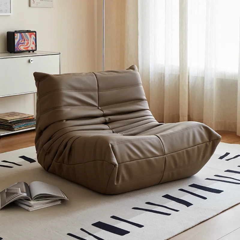 Luxury living room sofa soft suede oversized chair lazy sofa modern living room net red caterpillar technology cloth sofa