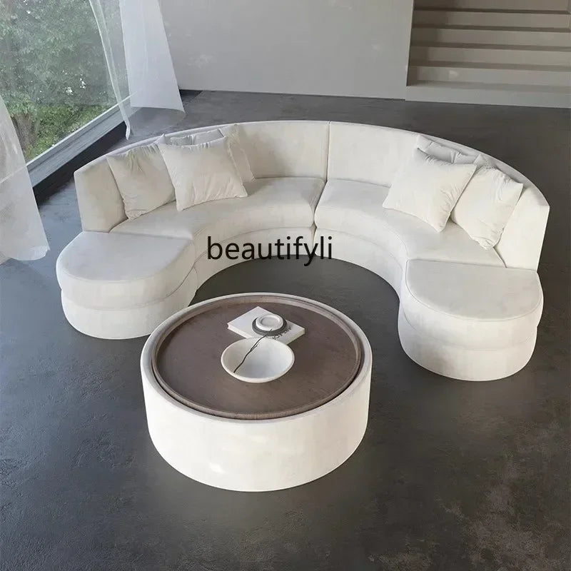 A029   Semicircular curved sofa Special-shaped designer's office Beauty salon Hotel lobby rest area Reception and negotiation