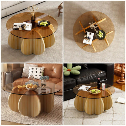 Unique Display Coffee Table Clear Ornaments Aesthetic Minimalist Coffee Table Luxury Design Mesa Centro Salon Home Furniture