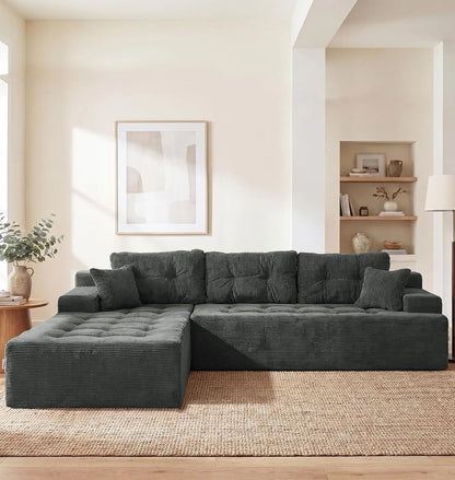 Modular Sectional Sofa Couches L-Shape Couch 3 Seat Modular Sofa Memory Foam Sectional Couches for Living Room,, Customized