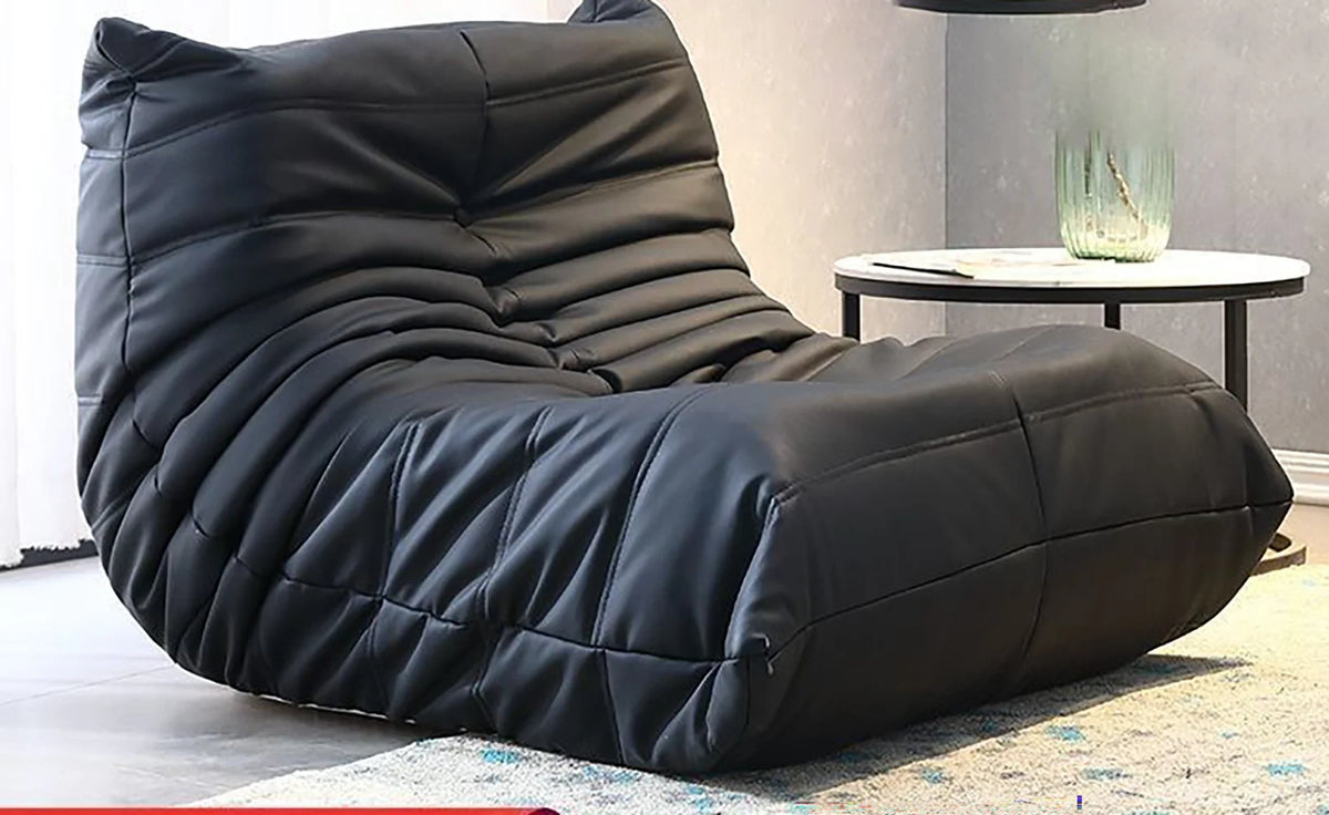 Lazy sofa, togo caterpillar sofa, light luxury, simple Internet celebrity creative chair, suede freehand space recliner