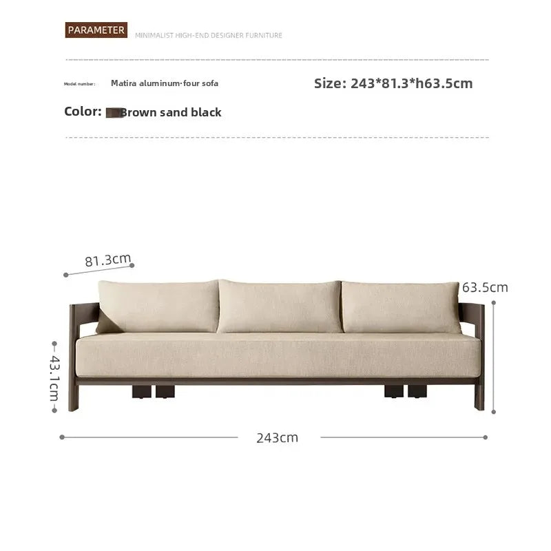 Courtyard Sofa, Outdoor Relaxation, Outdoor Lounge Chair, Villa Garden Table, High-end Furniture Set, Garden Furniture