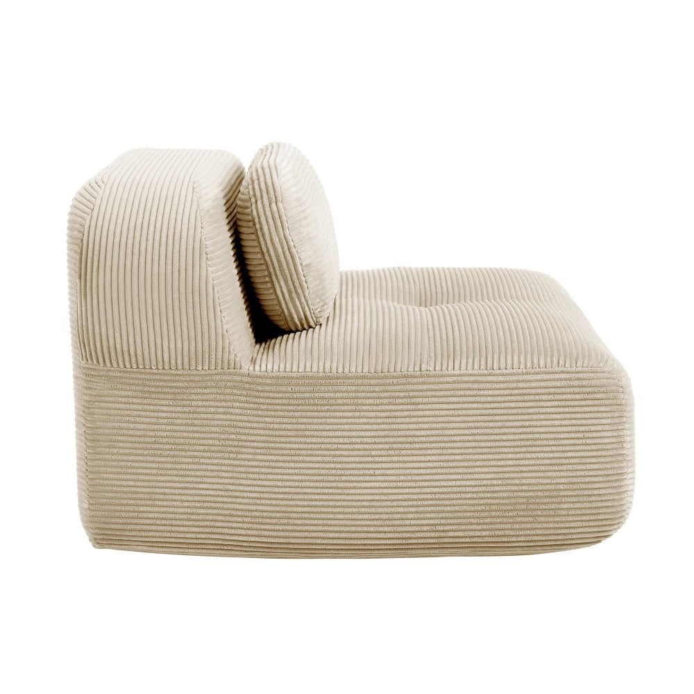 1piece Modern Lovely Sofa Without Armrests with Cushion, Living Room Furniture, Modular Corner Sofa, Premium Cordstock Fabric