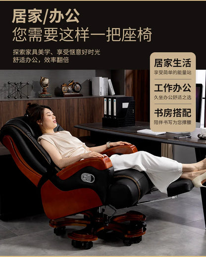 Nordic Swivel Office Chair Massage Footrest Lift High Quality Comfortable Armchair Aesthetic Design Silla Escritorio Furniture