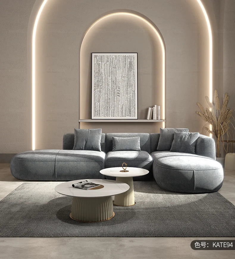 Minimalist modern white sofa