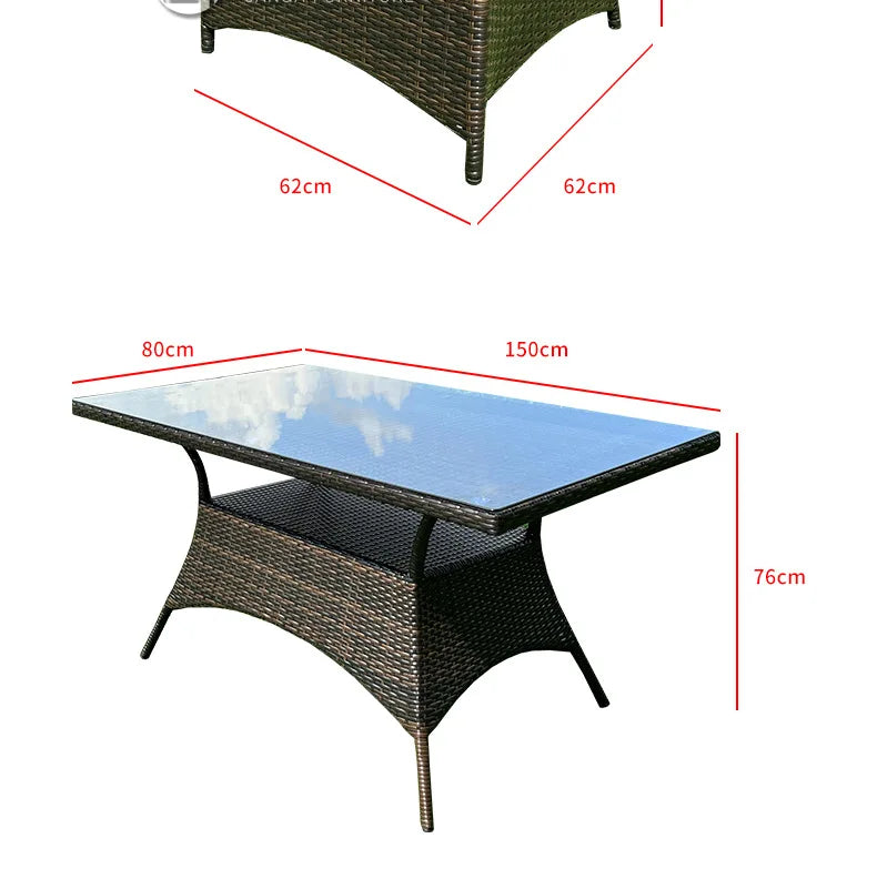 Outdoor leisure simple courtyard B & B restaurant coffee milk tea shop rattan chair