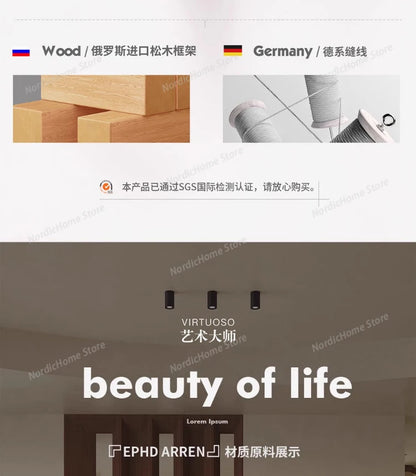 Light Luxury Italian Sofa Living Room Designer Unusual Adult High Quality Aesthetics Sofas Aesthetics Trendy Muebles Furniture