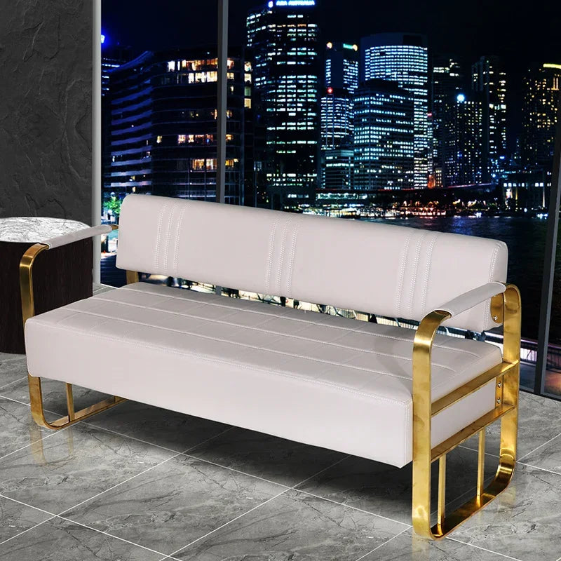 Barber Shop Sofa Waiting Chair Simple Modern Nordic Double Studio Salon Sofa