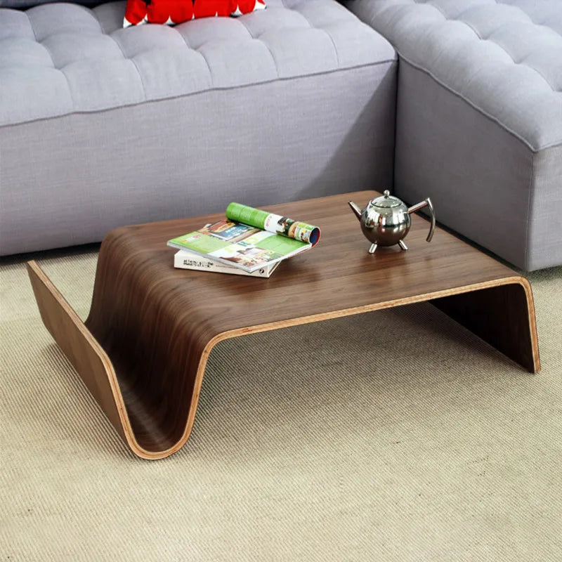 Creative Minimalist Modern Japanese Ash Log Style Solid Wood Coffee Table Small Apartment Living Room Home Tatami Furniture