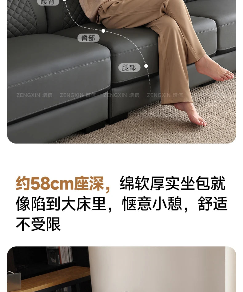 Genuine Leather Modern Sofas Luxury Recliner Comfortable Relax Armchairs Sofas Bedrooms Lazy Sillas Para Sala De Estar Furniture