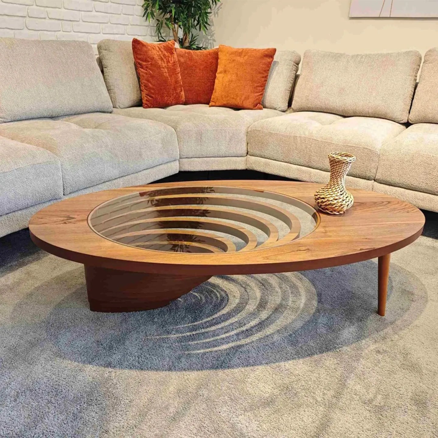 Table basse au Design créatif, sens sophistification, moderne, rétro, meubles de salon, Jamuan Minum, YS50CC