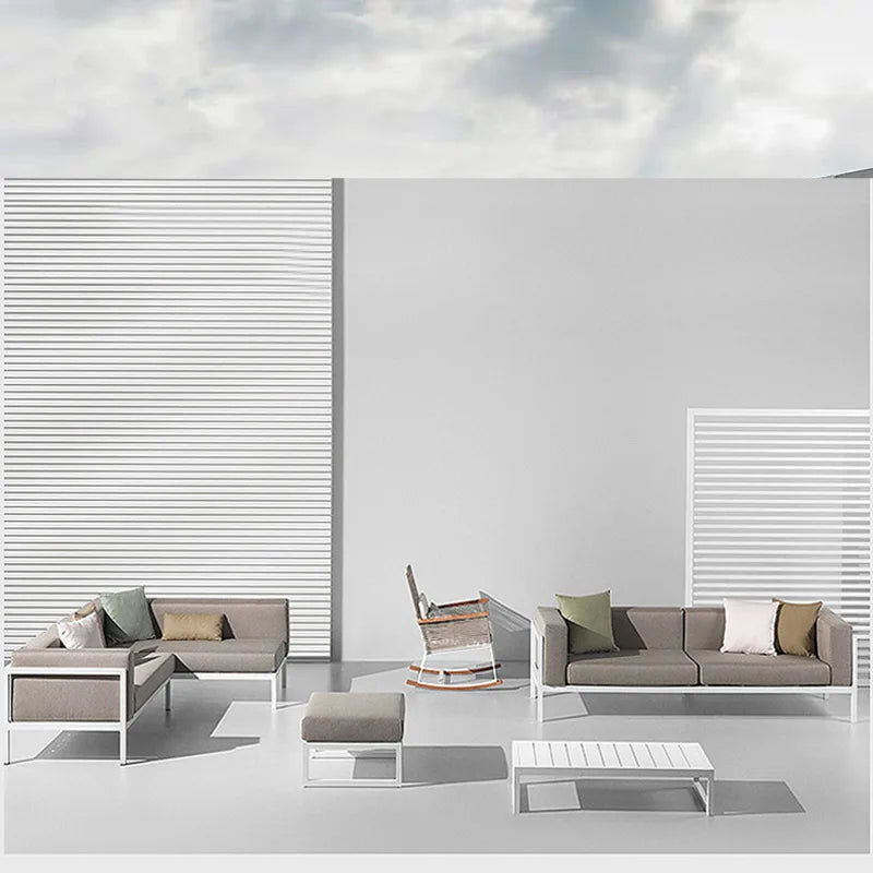 Nordic outdoor sofa, coffee table combination courtyard B & B garden living room outdoor balcony terrace
