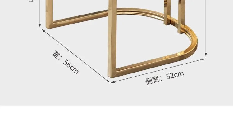 Designer Dining Chairs Beige Gold Legs Waiting Fashion Sofa Chairs Luxury Adults Floor Protector Sillas Indoor Supplies