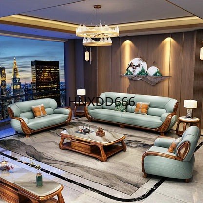 Genuine Leather Luxury Sofa Fancy Living Room Designer Sectional Sofa Lounge Modern Juego De Sofas Modernos Para Sala Furniture
