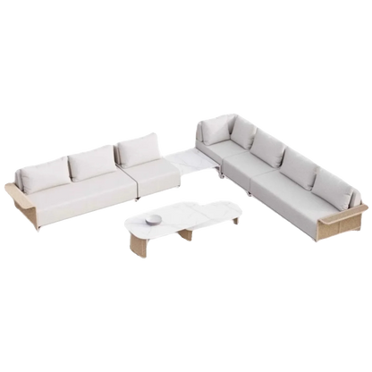Outdoor Sofa Rattan Courtyard Garden Waterproof and Sunscreen Villa Sofa Simple Combination Rattan Furniture