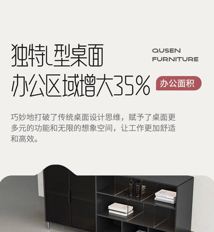 Simple and light luxury office desk and chair combination President's table Manager table Large desk office