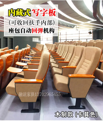 HT meeting room with row chairs Cinema School ladder classroom Aluminum alloy academic lecture hall seat