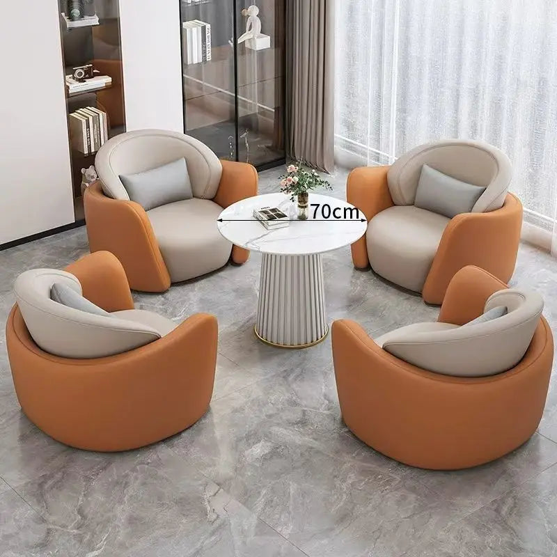 Light luxury hotel beauty salon meeting sofa coffee table combination rest area reception area sales office sofa negotiation