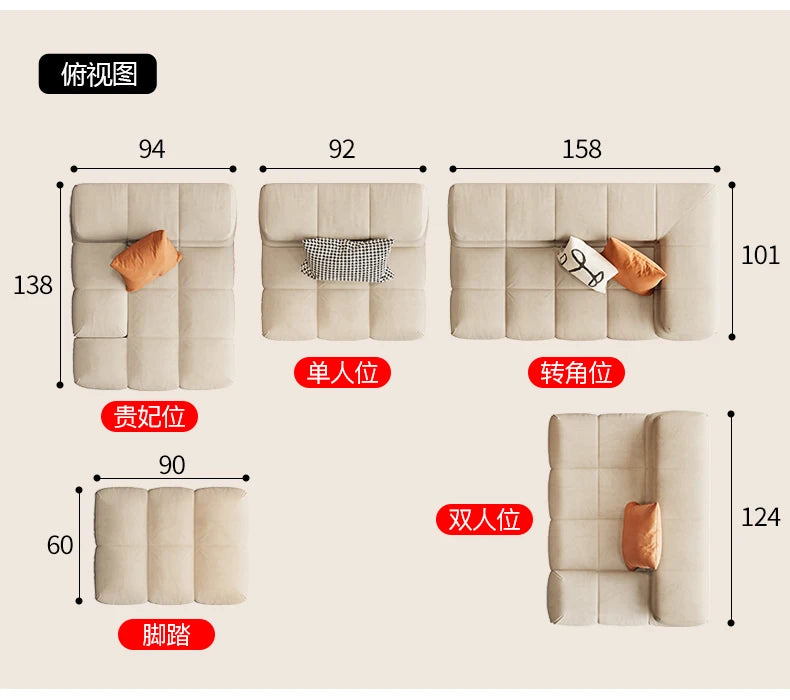 Curved Designer Living Room Sofas Mid Century Floor Recliner Corner Living Room Sofas Hallway Office Muebles Office Furniture