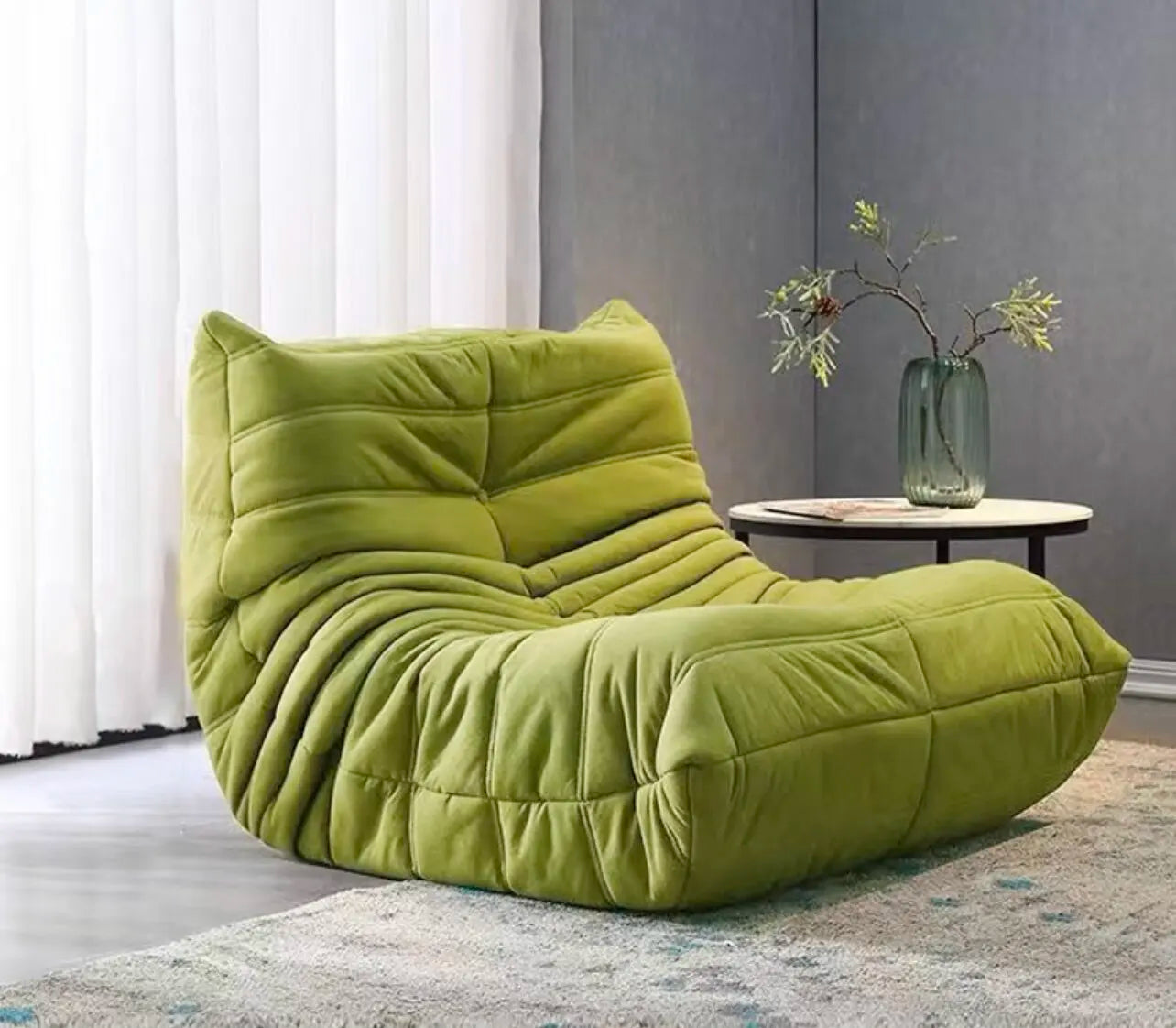 Lazy sofa bean bag balcony bedroom living room caterpillar lazy sofa reclining single sofa super comfortable